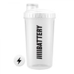 BATTERY SHAKER 700ml, TRANSPARENTNO-BELI