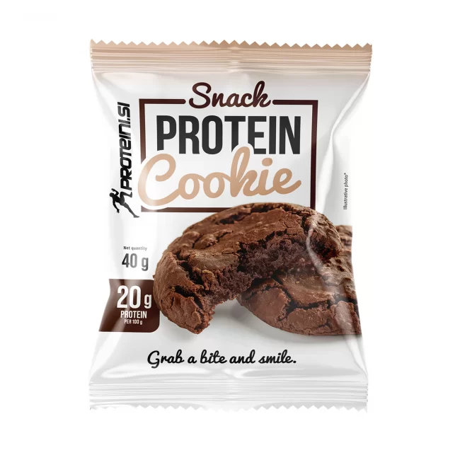 PROTEINI.SI PROTEIN COOKIE, 40g, Double Chocolate Chip PROTEINI.SI PROTEIN COOKIE, 40g, Double Chocolate Chip - Slika 1