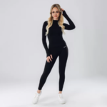 SPORTSKI TOP (DUGI RUKAVI) LIVIA, Crni - Slika 4