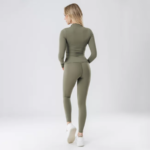 SPORTSKI TOP (DUGI RUKAVI) LIVIA, Maslinasto zeleni - Slika 5